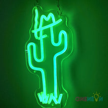 Load image into Gallery viewer, Cowboy Cactus Neon Sign