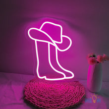 Load image into Gallery viewer, Cowboy Boots Neon Sign