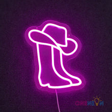 Load image into Gallery viewer, Cowboy Boots Neon Sign