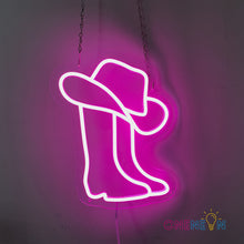 Load image into Gallery viewer, Cowboy Boots Neon Sign