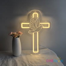 Load image into Gallery viewer, Cross Neon Sign