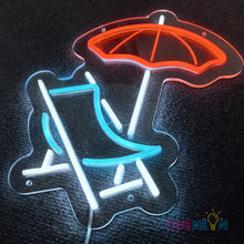 Load image into Gallery viewer, Tropical Beach Vacation Neon Sign
