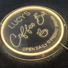 Load image into Gallery viewer, Custom Coffee Bar Sign for Kitchen | Custom Coffee Decor |Carved Neon Sign| Coffee Lover Gift | Cafe Shop Sign | Cafe Bar Sign