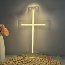 Load image into Gallery viewer, Cross Neon Sign
