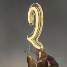 Load image into Gallery viewer, Free Standing Table Numbers Neon Sign