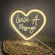 Load image into Gallery viewer, Leave A Message Neon Sign