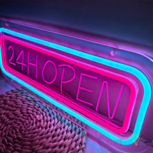Load image into Gallery viewer, 24H Open Neon Sign