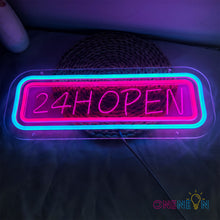 Load image into Gallery viewer, 24H Open Neon Sign