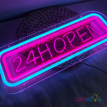 Load image into Gallery viewer, 24H Open Neon Sign