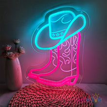 Load image into Gallery viewer, Cowboy Boots Neon Sign