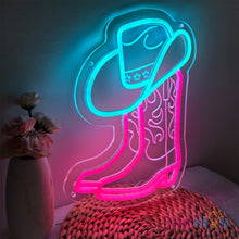 Load image into Gallery viewer, Cowboy Boots Neon Sign