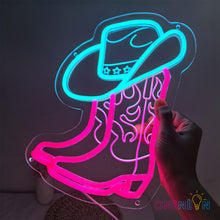 Load image into Gallery viewer, Cowboy Boots Neon Sign