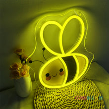 Load image into Gallery viewer, Bee Neon Sign