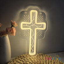 Load image into Gallery viewer, Cross Neon Sign