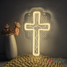 Load image into Gallery viewer, Cross Neon Sign