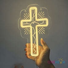Load image into Gallery viewer, Cross Neon Sign