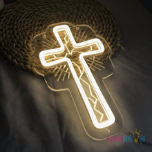 Load image into Gallery viewer, Cross Neon Sign