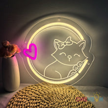 Load image into Gallery viewer, Cute Cat Neon Sign