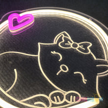 Load image into Gallery viewer, Cute Cat Neon Sign