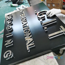 Load image into Gallery viewer, Custom Backlit Letter Signage with Background Board