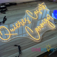 Load image into Gallery viewer, Quieres Casarte Conmigo Neon Sign