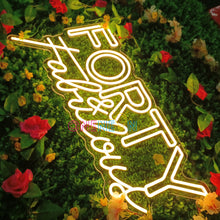 Load image into Gallery viewer, Forty Fabulous Neon Sign