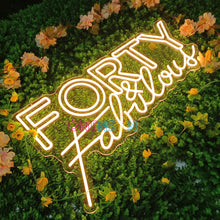 Load image into Gallery viewer, Forty Fabulous Neon Sign