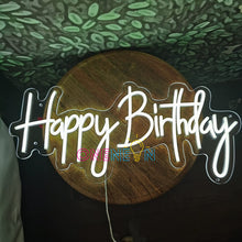 Load image into Gallery viewer, Happy Birthday Neon Sign( 3 designs)