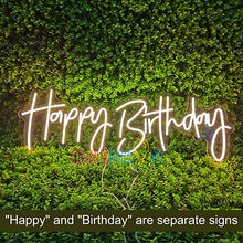 Load image into Gallery viewer, Happy Birthday Neon Sign( 3 designs)