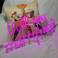 Load image into Gallery viewer, Will You Marry Me Neon Sign