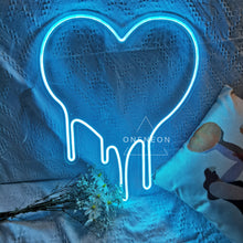 Load image into Gallery viewer, Dripping Heart Neon Sign