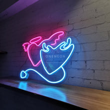 Load image into Gallery viewer, Angel & Devil Neon Sign