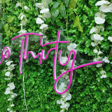 Load image into Gallery viewer, Hello Thirty Neon Sign