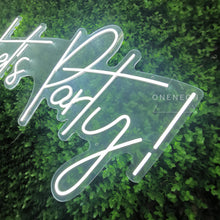 Load image into Gallery viewer, Let's Party Neon Sign