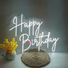 Load image into Gallery viewer, Happy Birthday Neon Sign