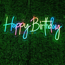 Load image into Gallery viewer, Happy Birthday RGB Neon sign
