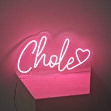 Load image into Gallery viewer, Neon Sign Custom, Personalized Family Name, Christmas Gift For Kids
