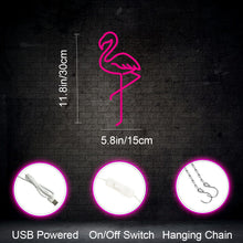 Load image into Gallery viewer, Flamingo Neon Sign

