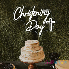 Load image into Gallery viewer, Christening Day Neon Sign
