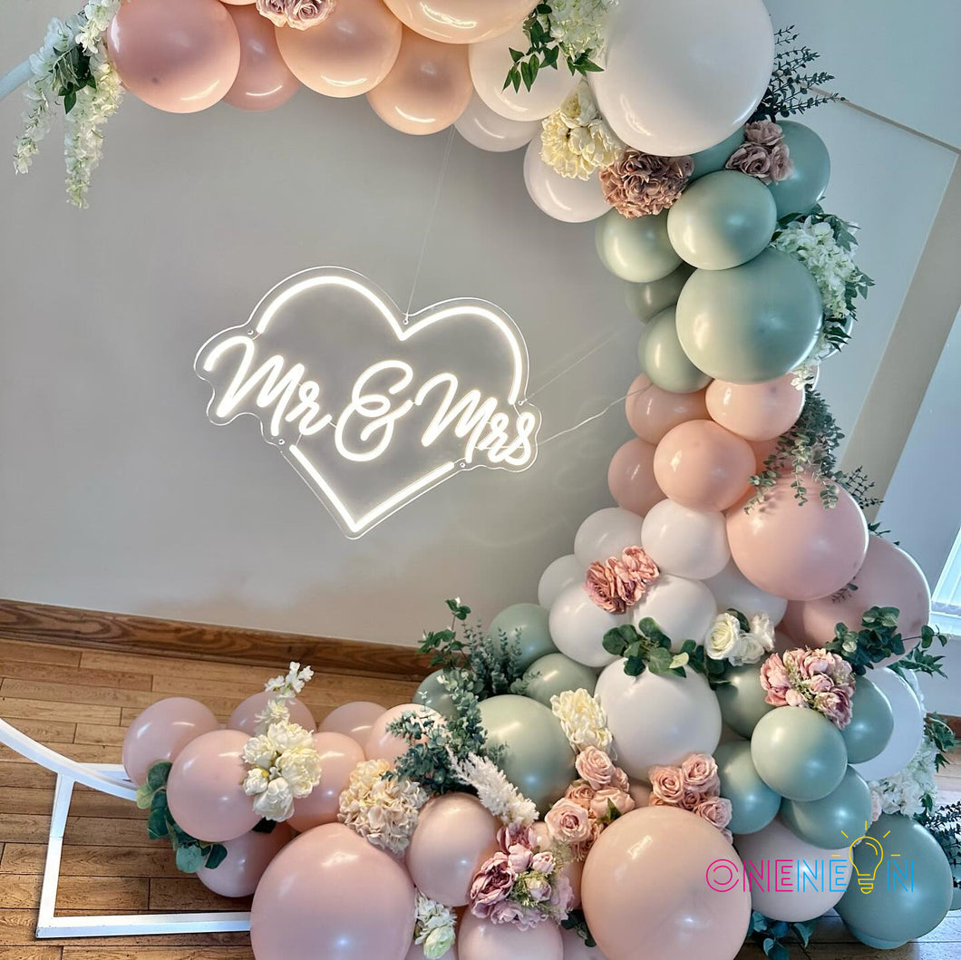 Mr & Mrs Neon Sign