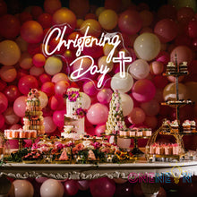 Load image into Gallery viewer, Christening Day Neon Sign
