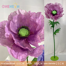 Load image into Gallery viewer, Giant Poppy Paper Art Flower

