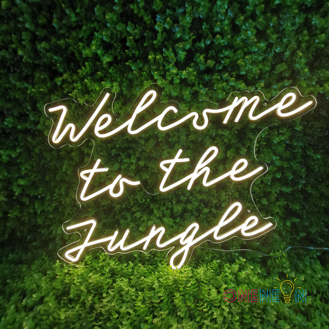Welcome to the Jungle Neon Sign
