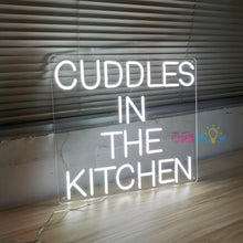 Load image into Gallery viewer, Cuddles in the Kitchen Neon Sign
