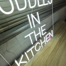 Load image into Gallery viewer, Cuddles in the Kitchen Neon Sign
