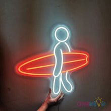 Load image into Gallery viewer, Surfing Neon Sign
