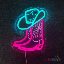 Load image into Gallery viewer, Cowboy Boots Neon Sign
