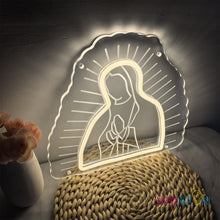 Load image into Gallery viewer, Virgin Mary Neon Sign
