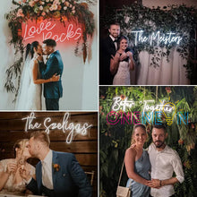 Load image into Gallery viewer, Custom Neon Sign for Wedding Party Birthday Home Wall Decor 2024 2025 Christmas Gifts

