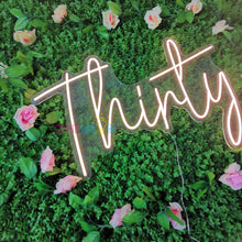 Load image into Gallery viewer, Thirty Neon Sign
